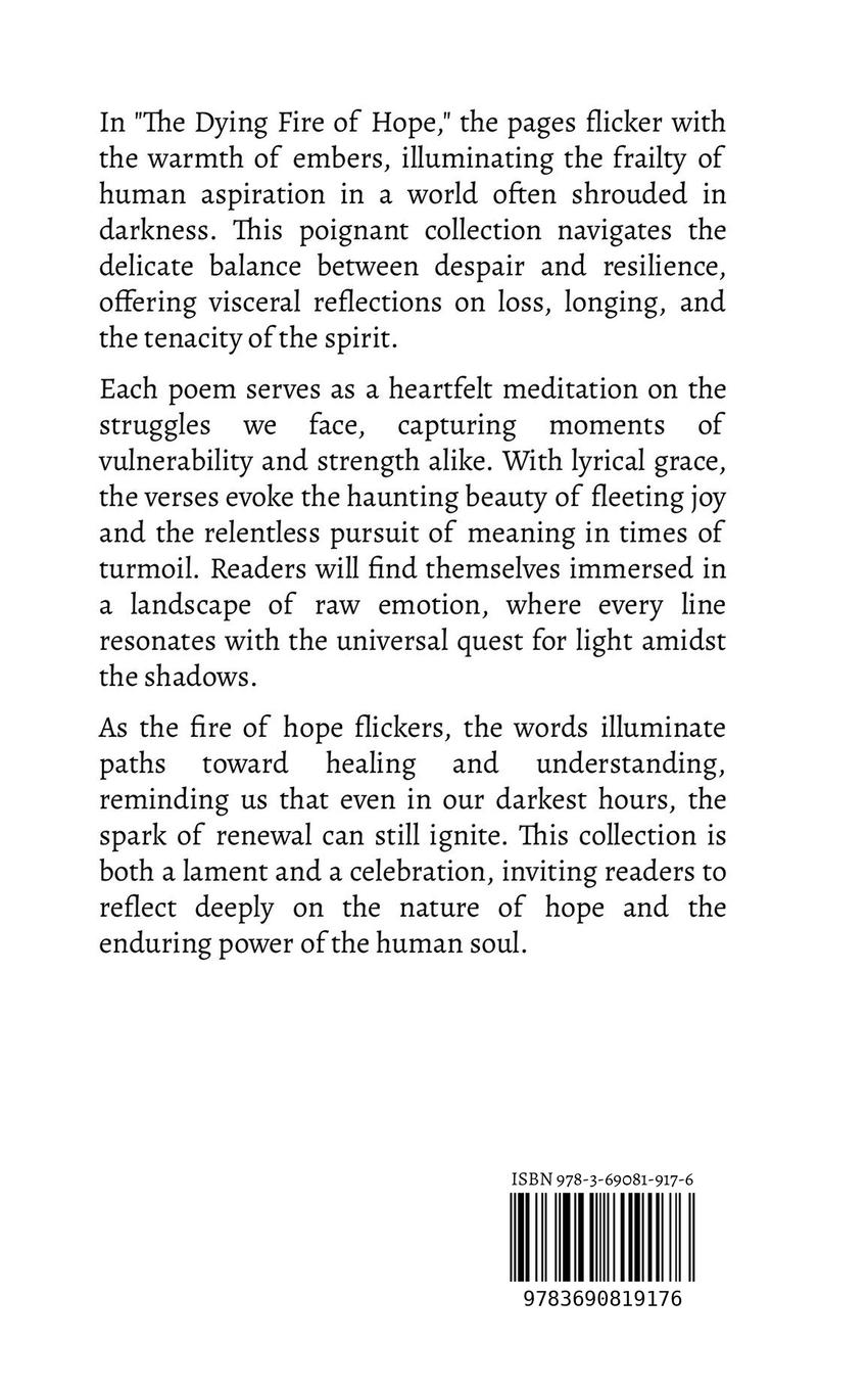 Rückseitencover The Dying Fire of Hope