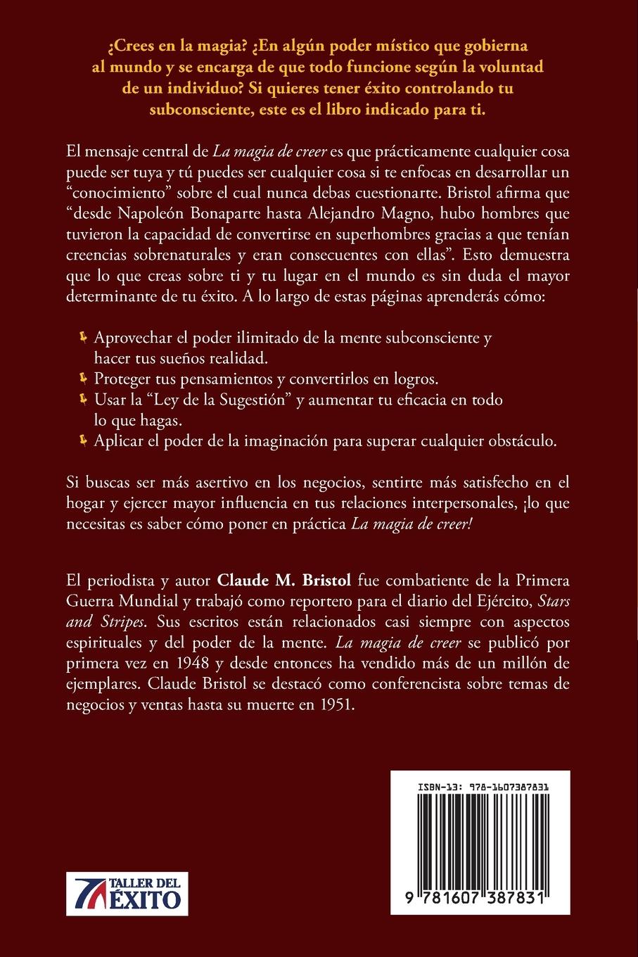 Rückseitencover La magia de creer