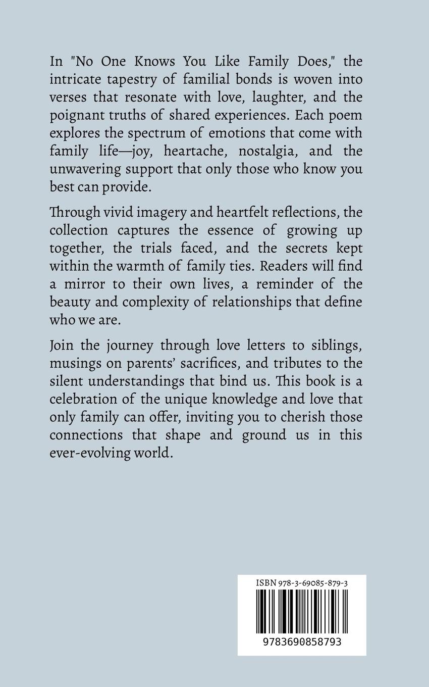 Rückseitencover No One Knows You Like Family Does