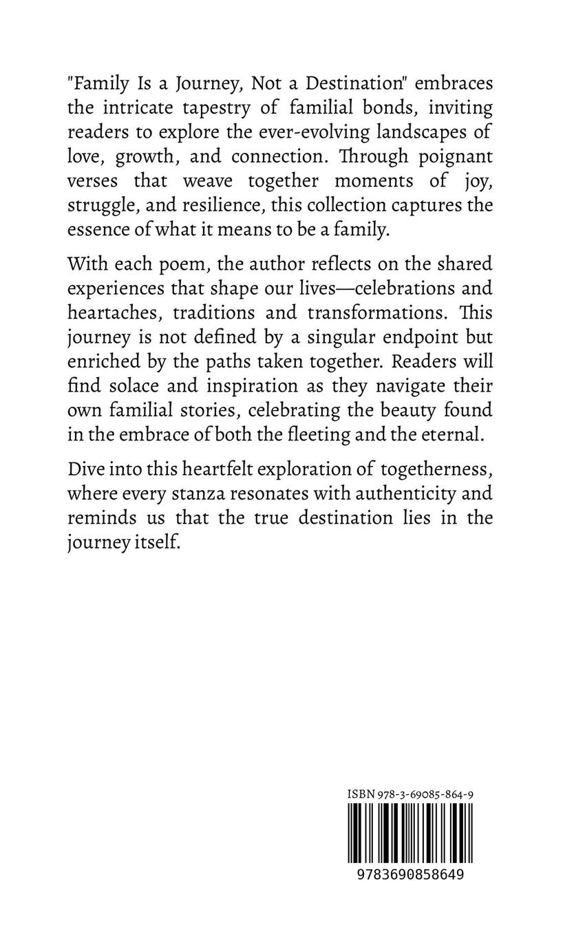 Rückseitencover Family Is a Journey, Not a Destination