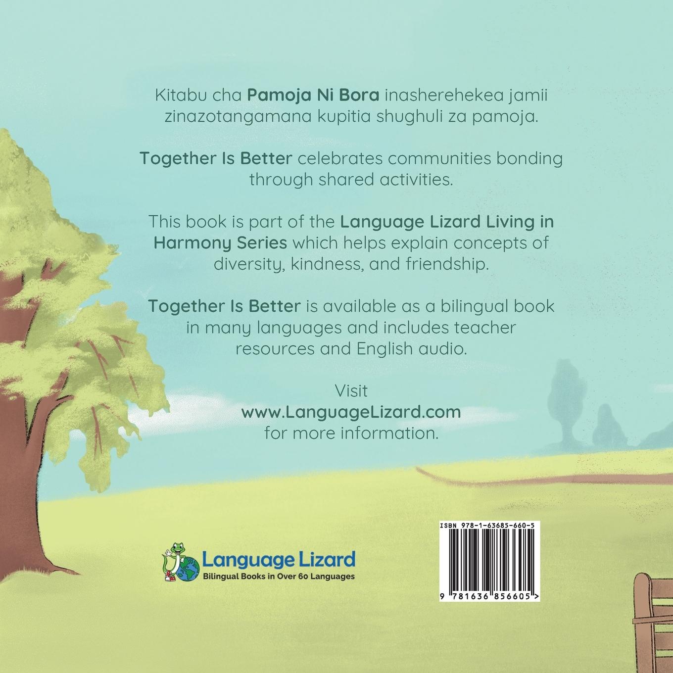 Rückseitencover Together Is Better (Swahili-English)