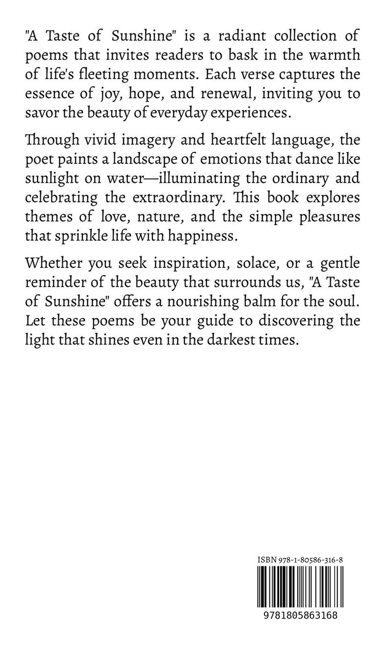 Rückseitencover A Taste of Sunshine