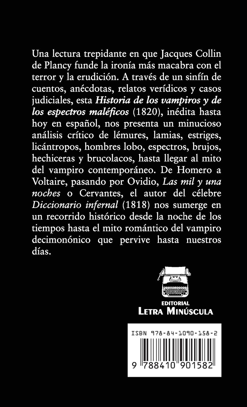 Rückseitencover Historia de los vampiros y de los espectros maléficos