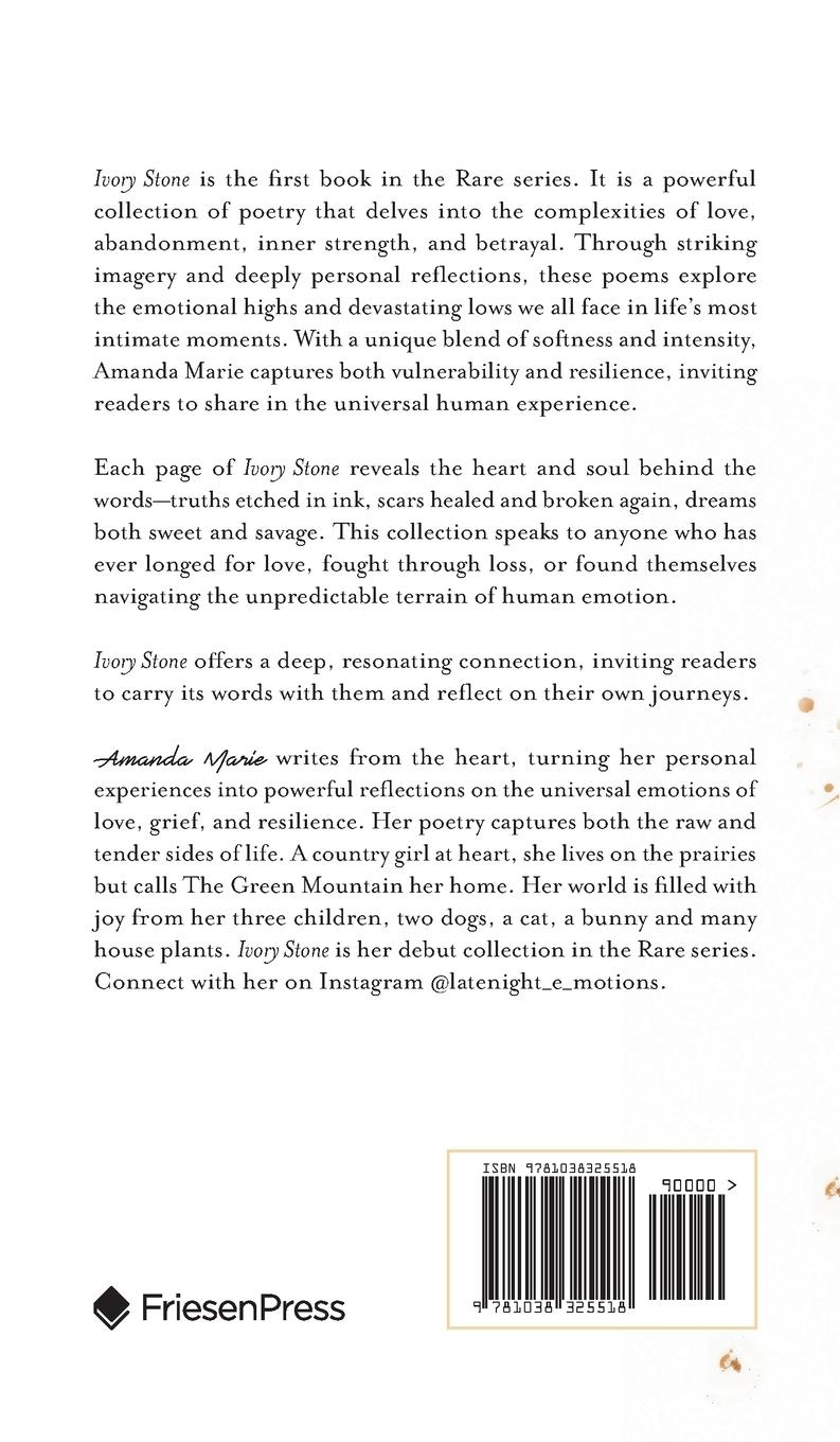 Rückseitencover Ivory Stone