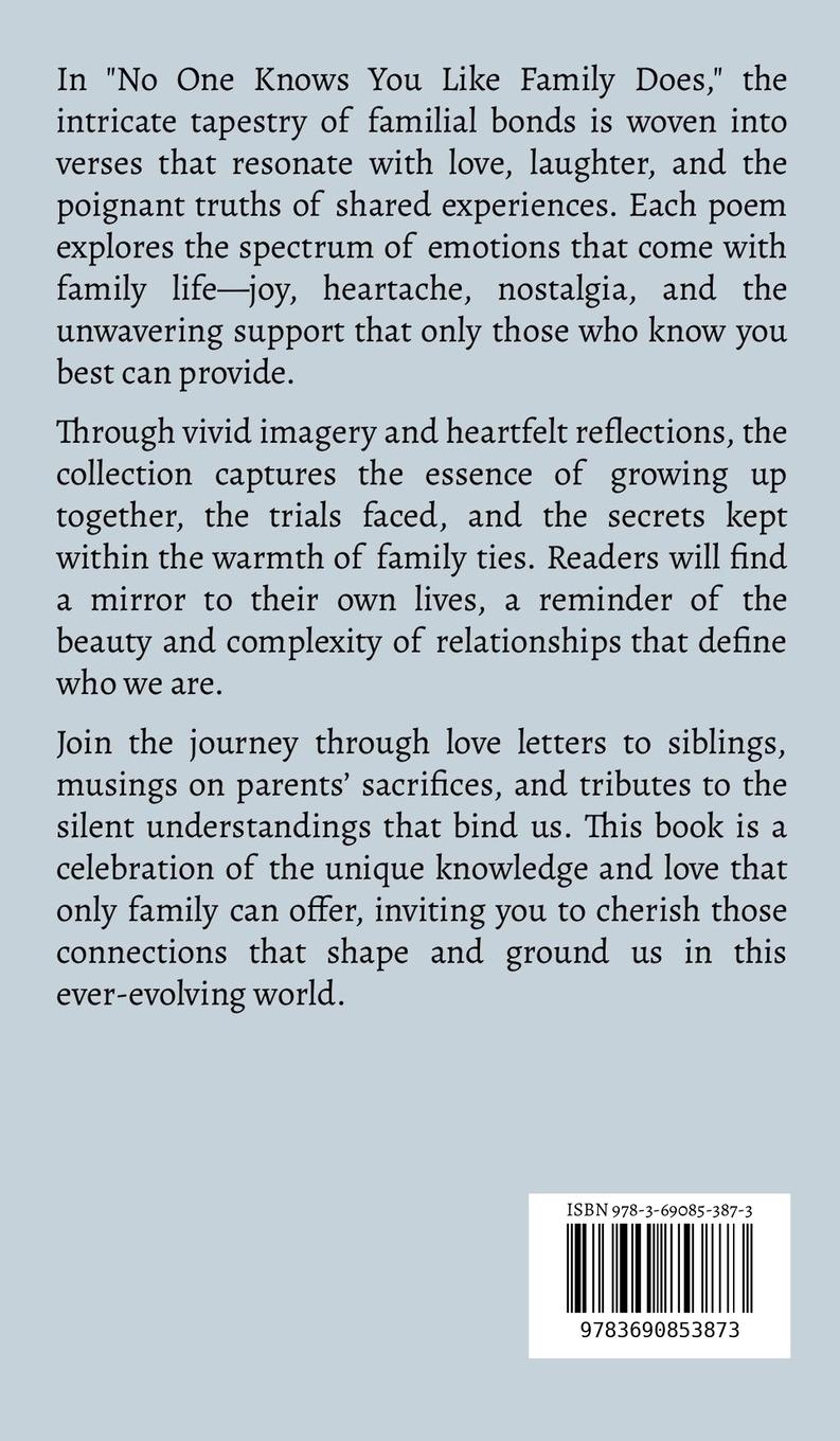 Rückseitencover No One Knows You Like Family Does