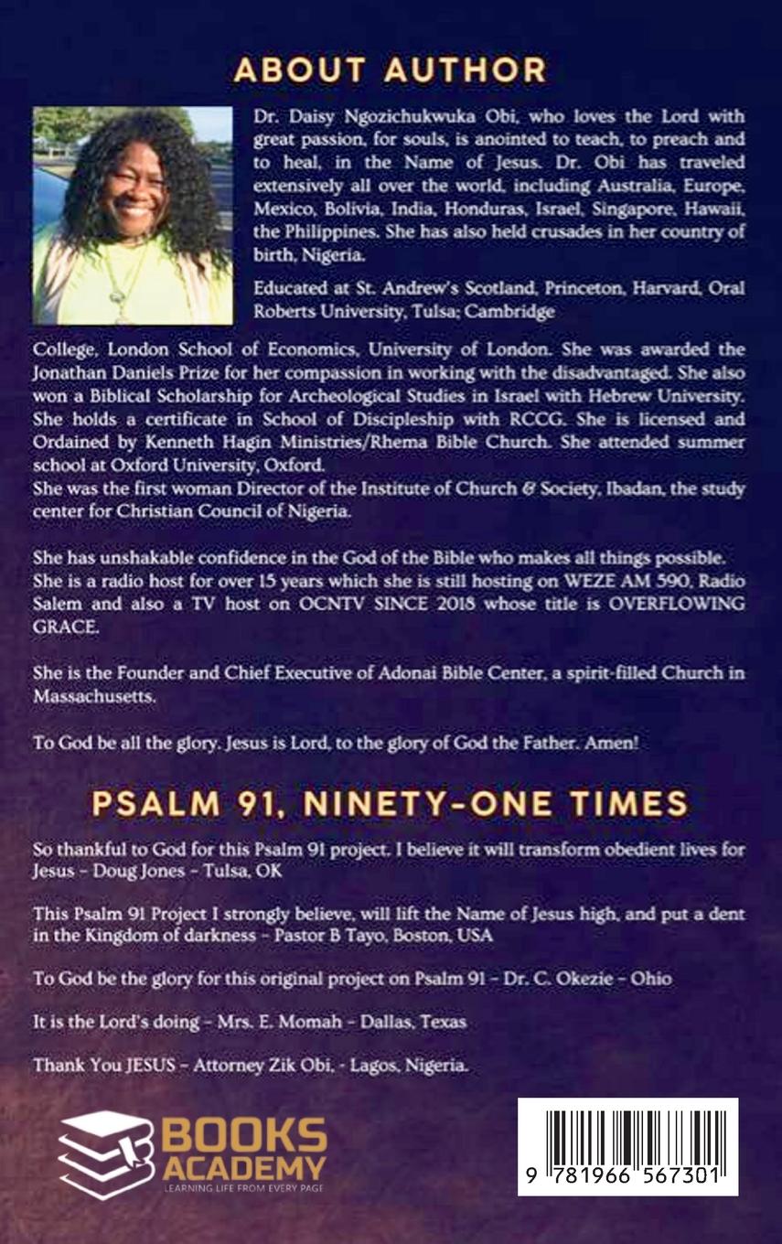 Rückseitencover Psalm 91, Ninety-one Times