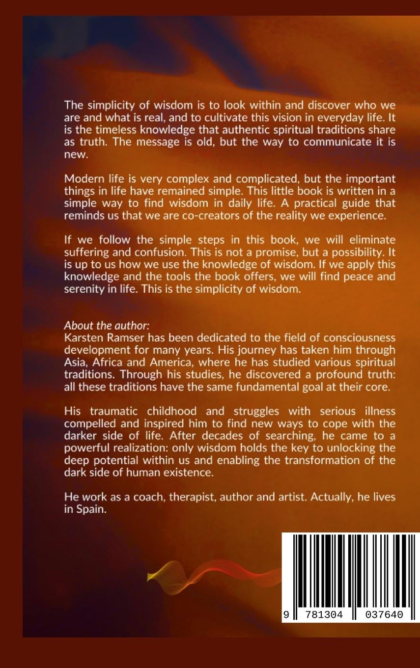 Rückseitencover The Simplicity of Wisdom