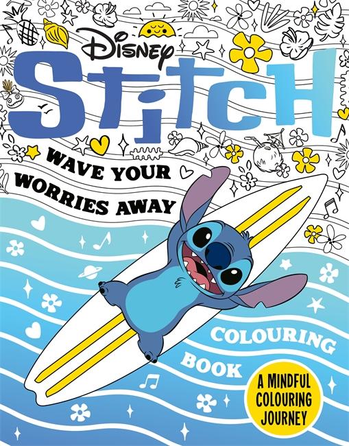 Vorderes Coverbild Disney Stitch - Wave Your Worries Away Colouring Book