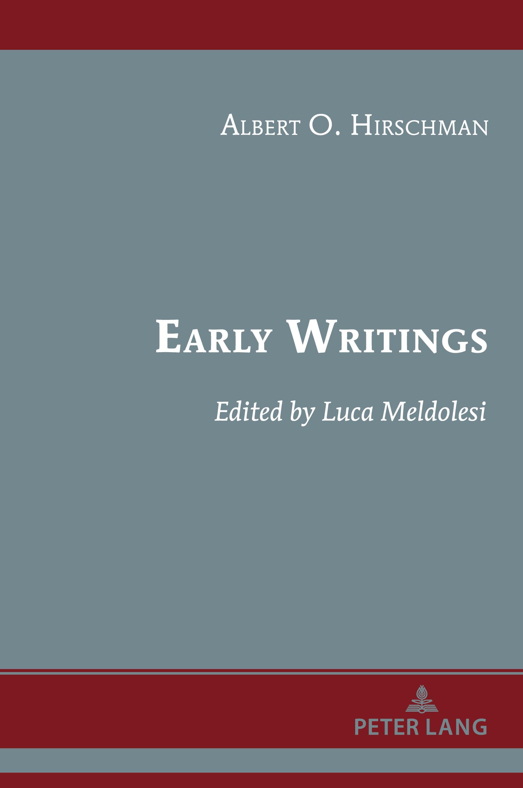 Vorderes Coverbild Early Writings