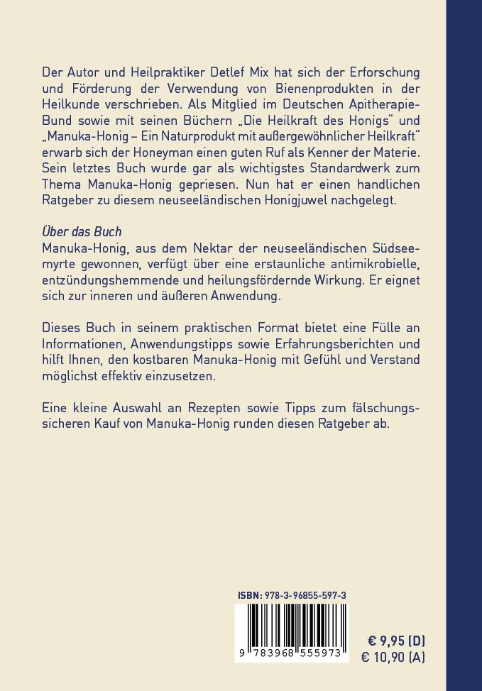 Rückseitencover Manuka-Honig - Das Allroundtalent aus Neuseeland für Ihr Wohlbefinden