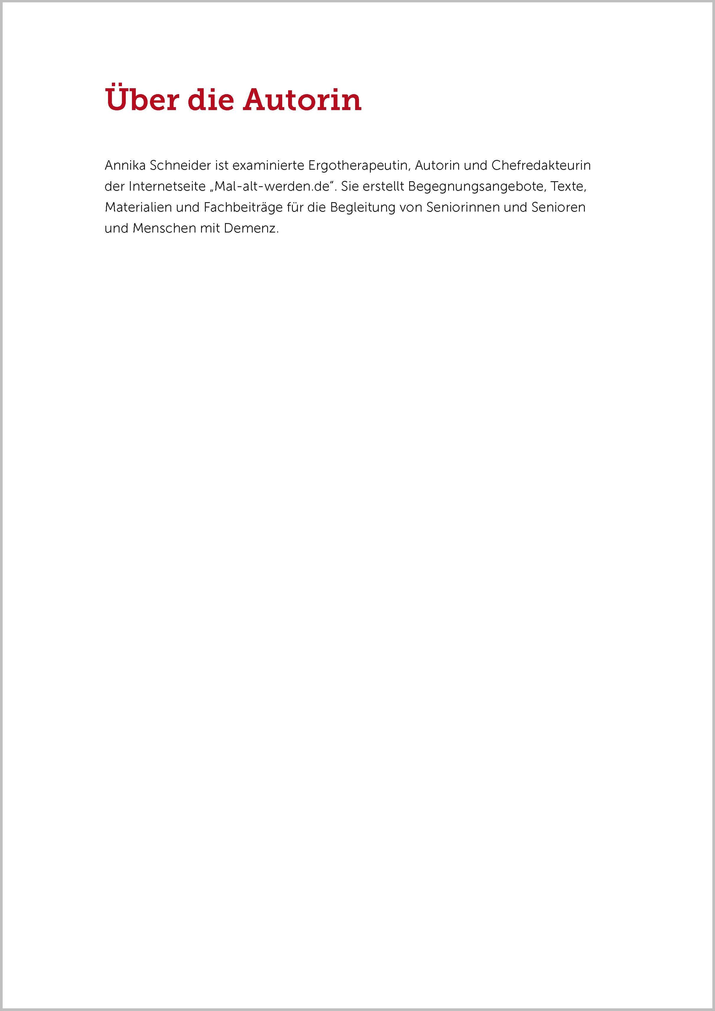 Beispielinhalt (Bild) Kurzgeschichten zum Vorlesen und Mitsingen für Senioren