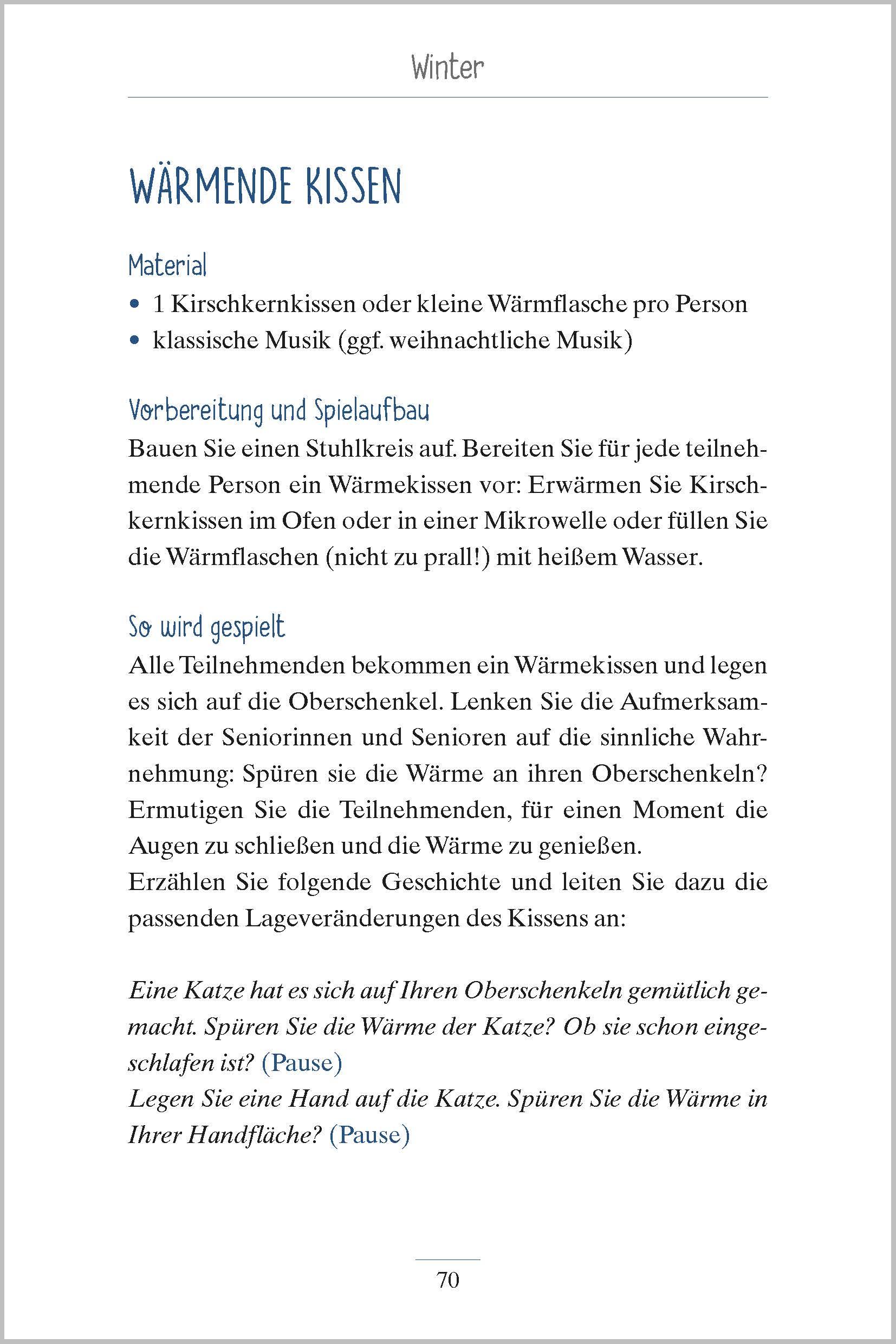 Beispielinhalt (Bild) Spiele zum Tasten und Fühlen