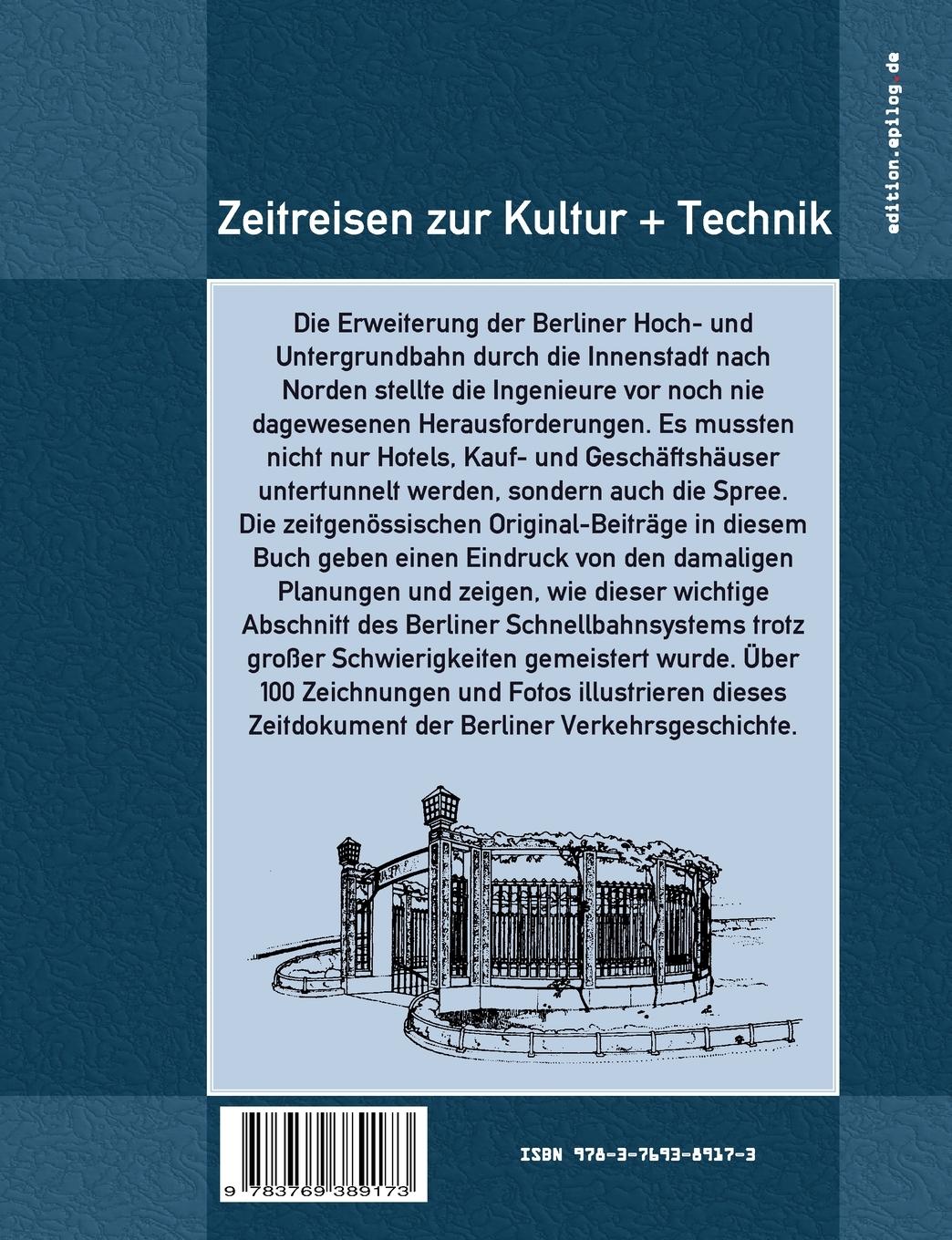Rückseitencover Die U-Bahn vom Potsdamer Platz nach Pankow