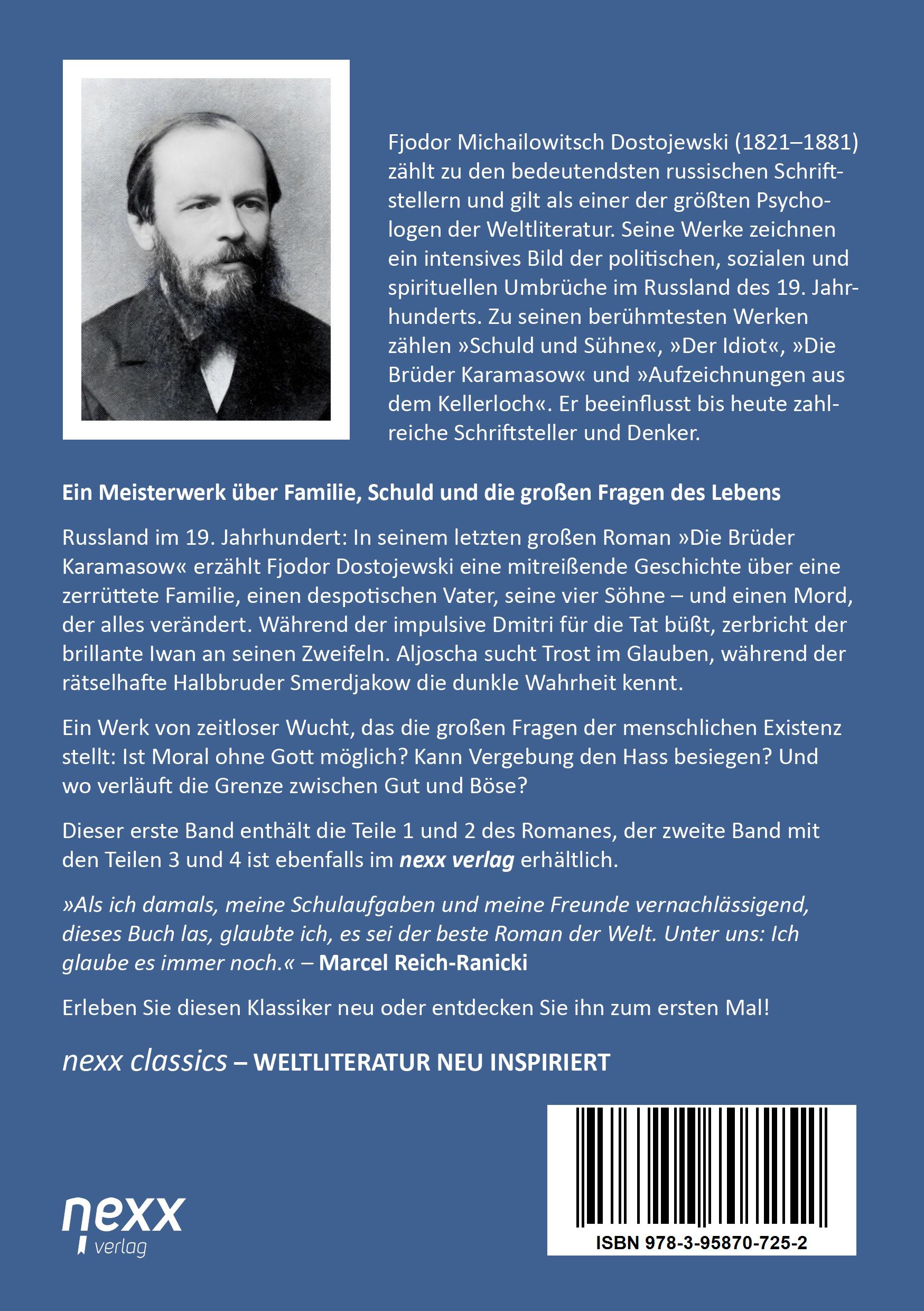 Rückseitencover Die Brüder Karamasow