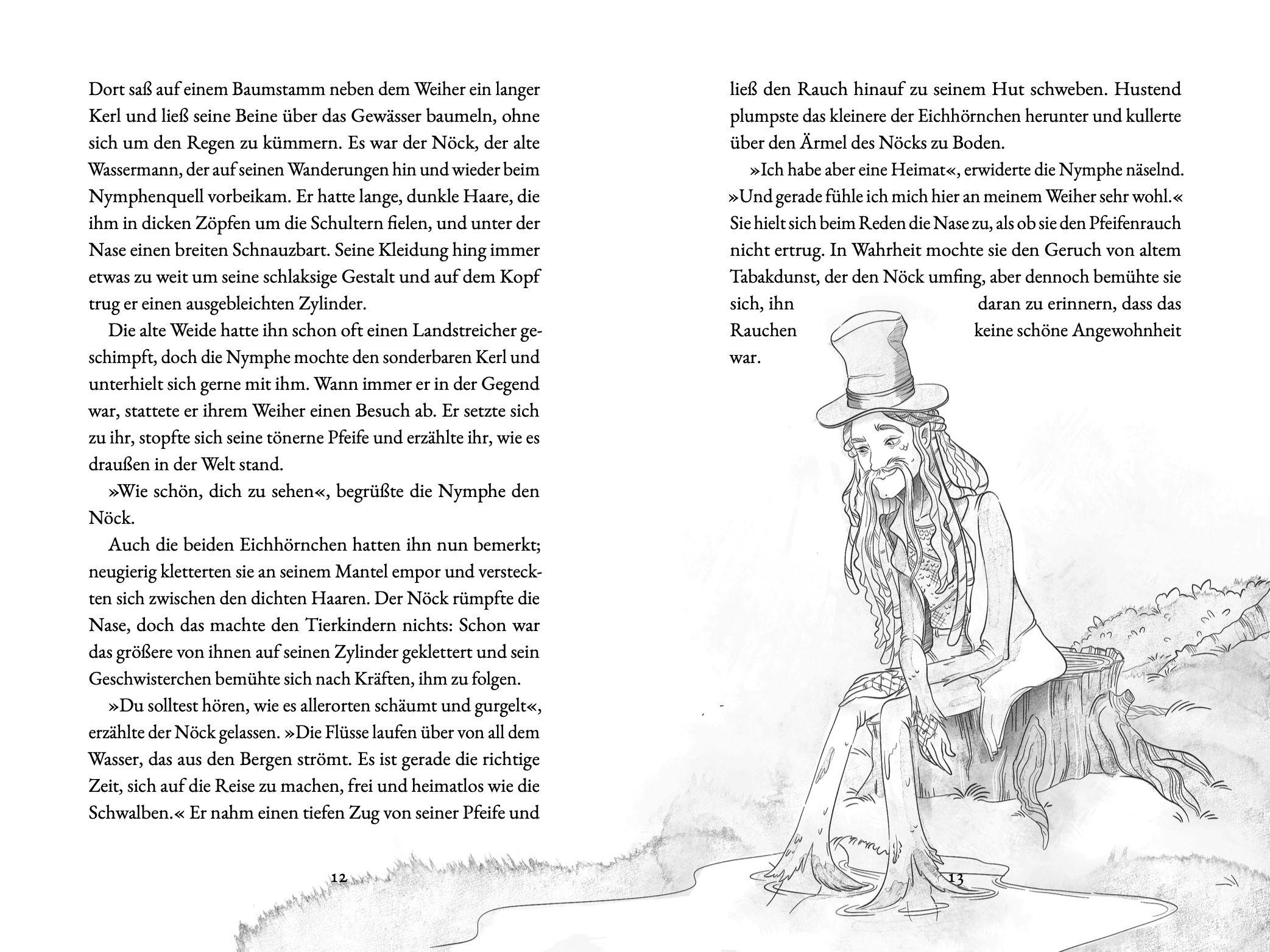 Beispielinhalt (Bild) Die kleine Nymphe