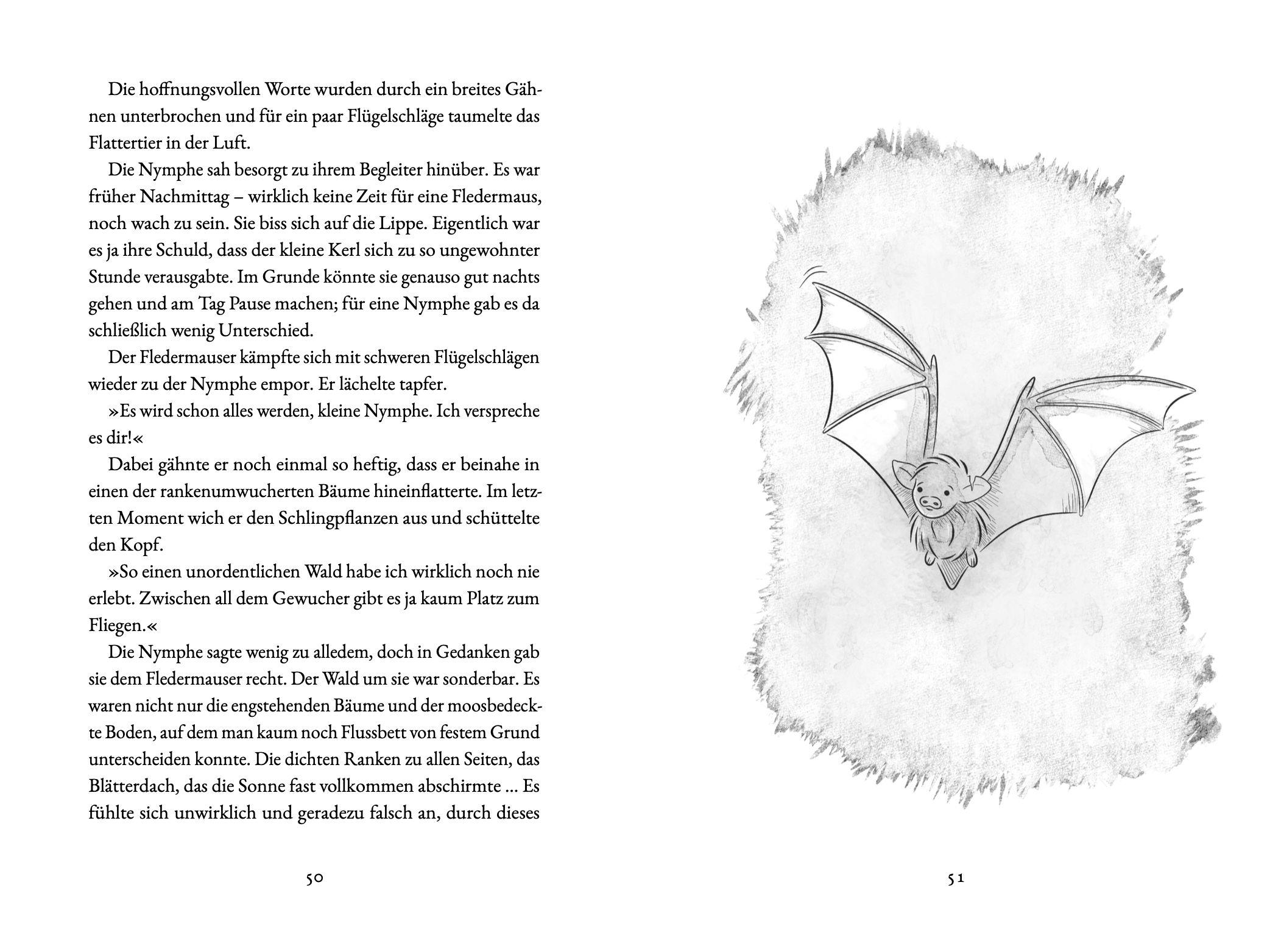 Beispielinhalt (Bild) Die kleine Nymphe