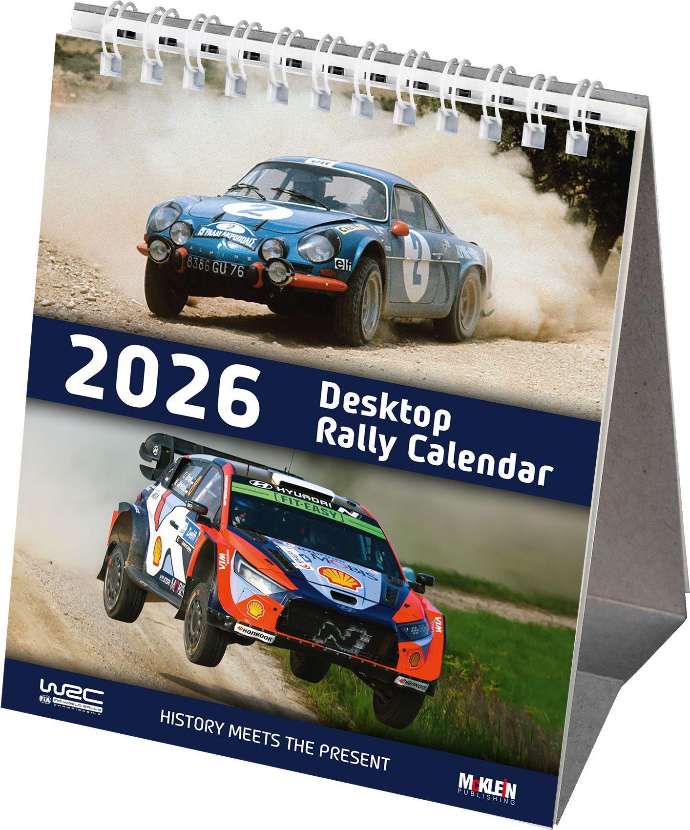 Vorderes Coverbild 2026 Desktop Rally Calendar
