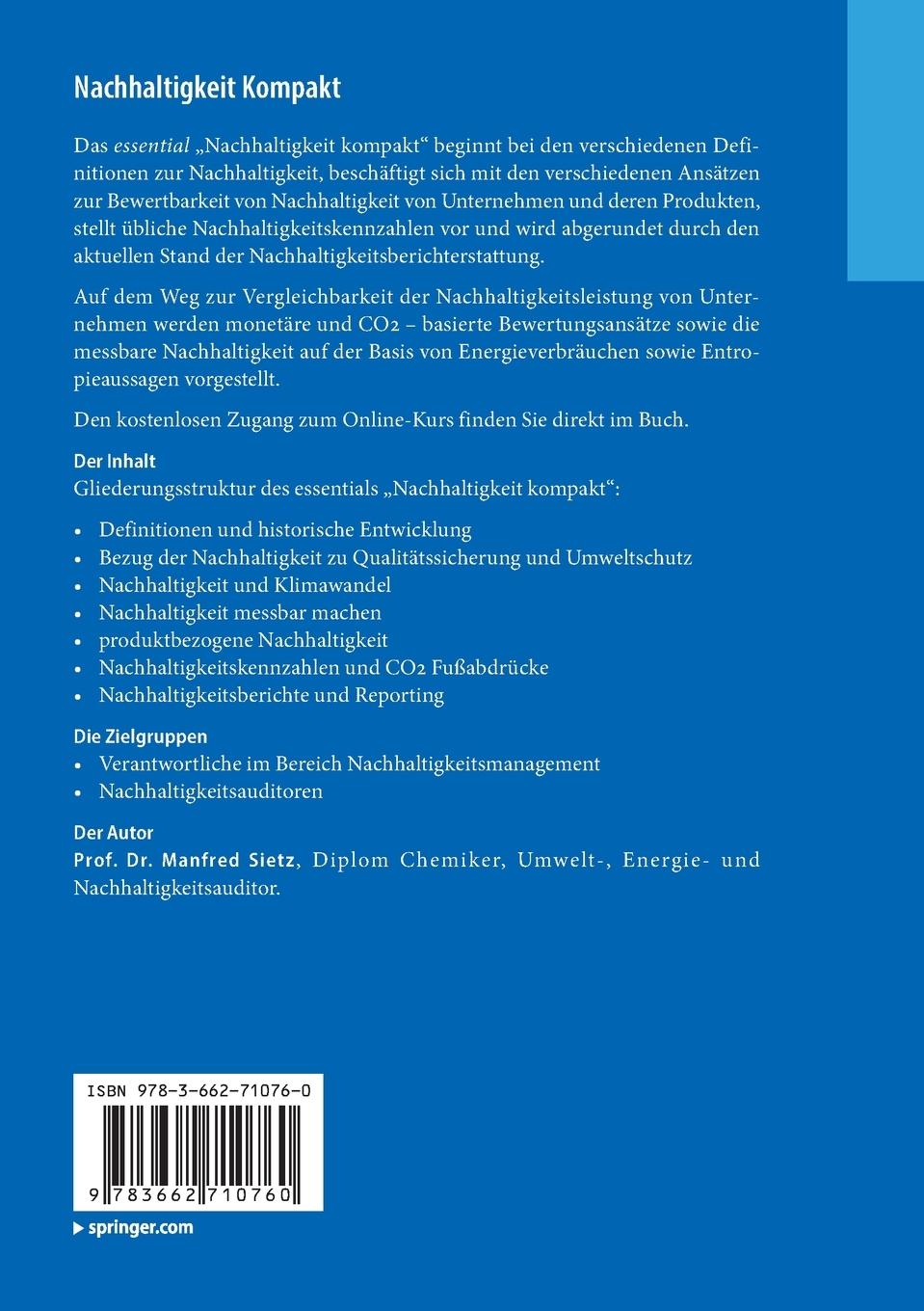 Rückseitencover Nachhaltigkeit Kompakt