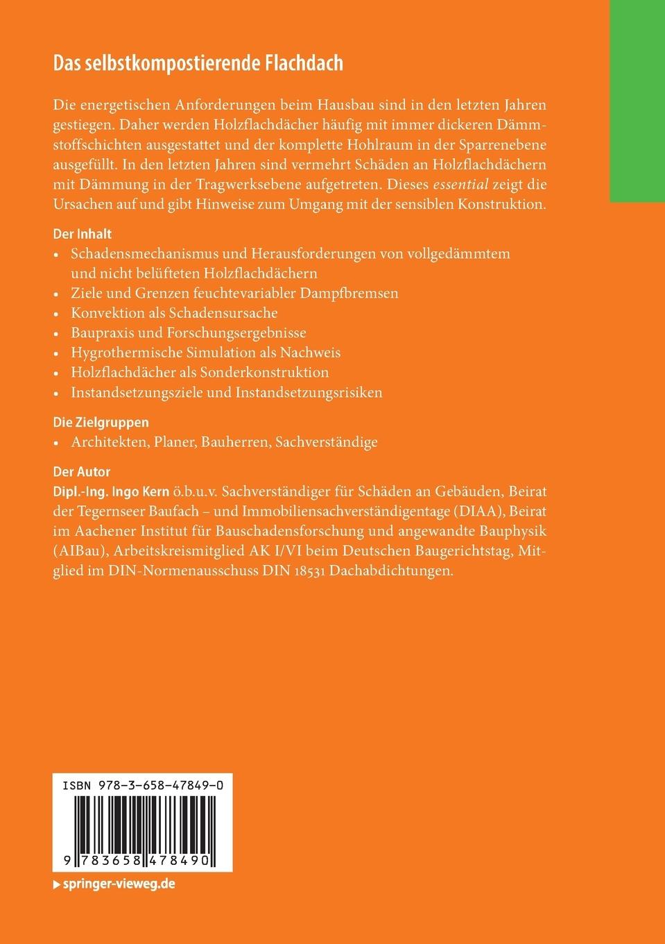 Rückseitencover Das selbstkompostierende Flachdach