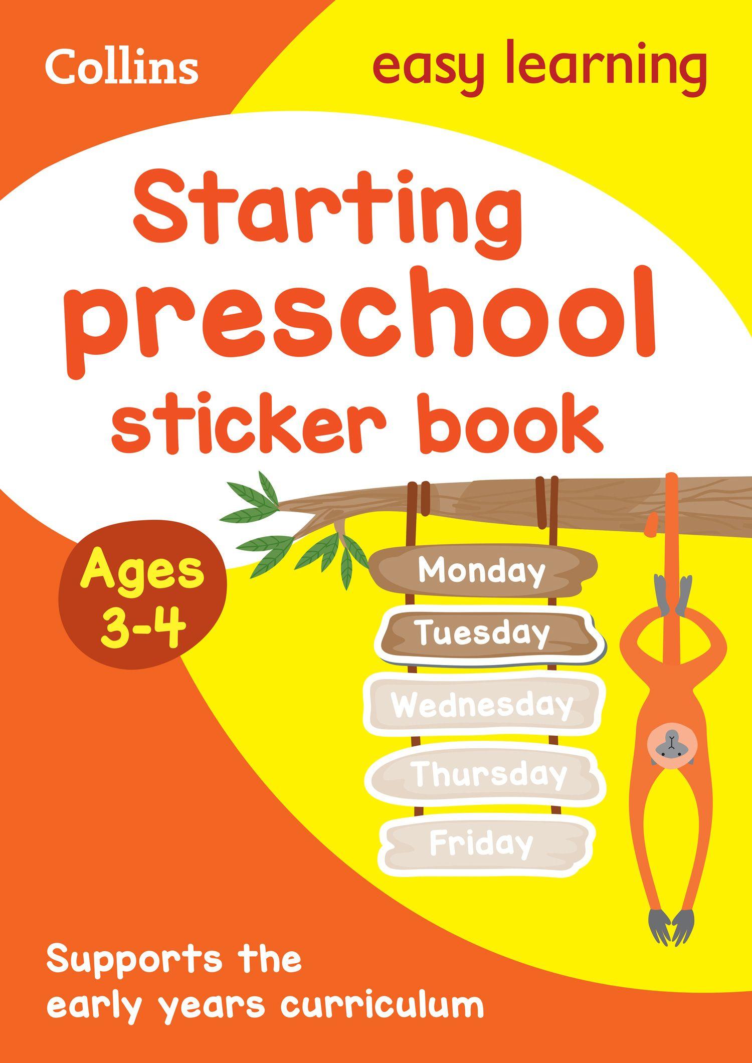 Vorderes Coverbild Starting preschool Sticker Book Ages 3-4