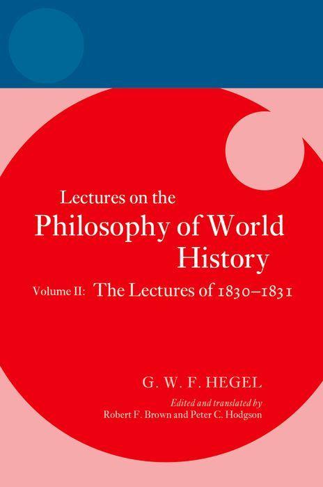 Vorderes Coverbild Hegel: Lectures on the Philosophy of World History, Volume II