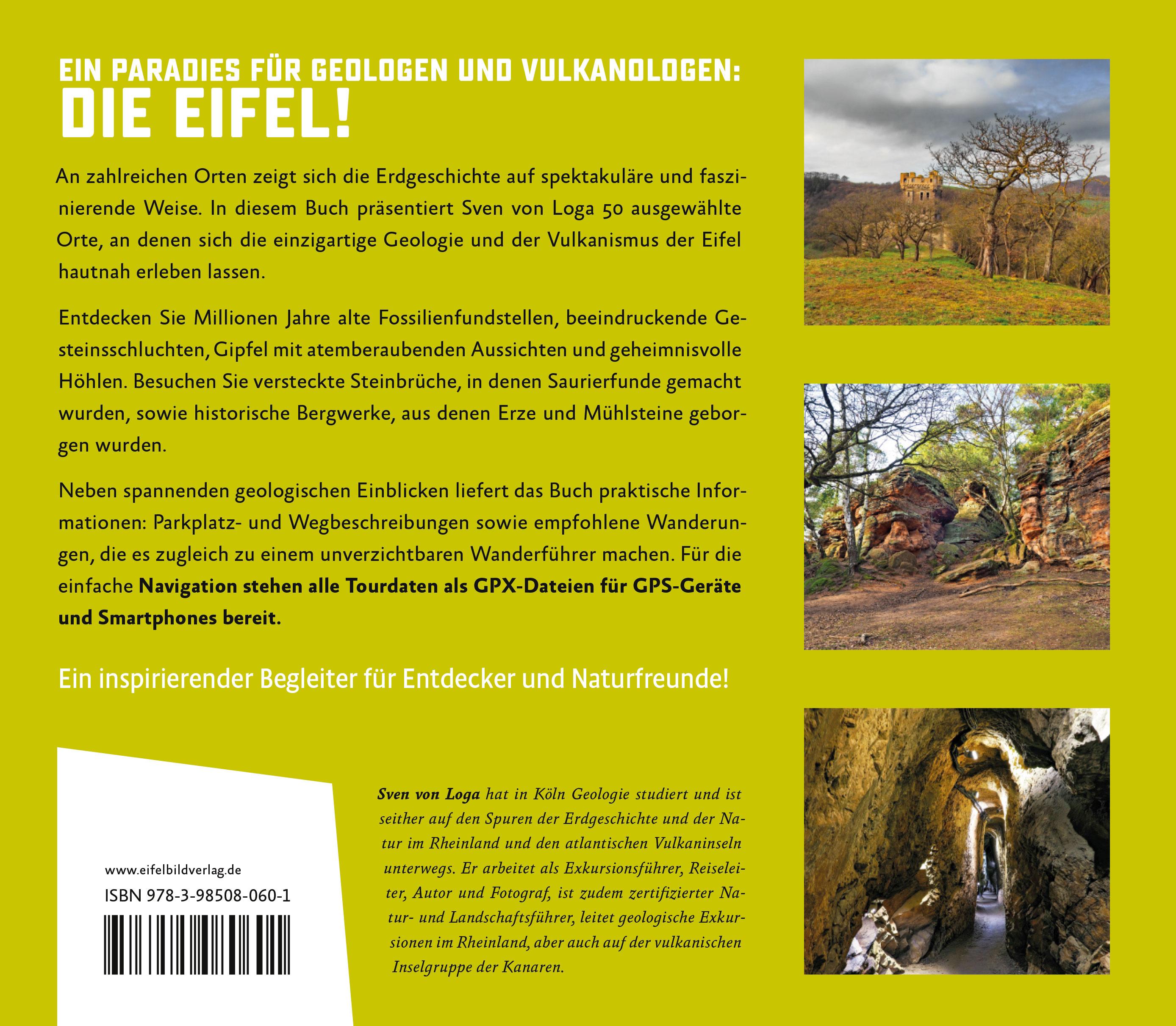 Rückseitencover 50 Geologische Highlights der Eifel