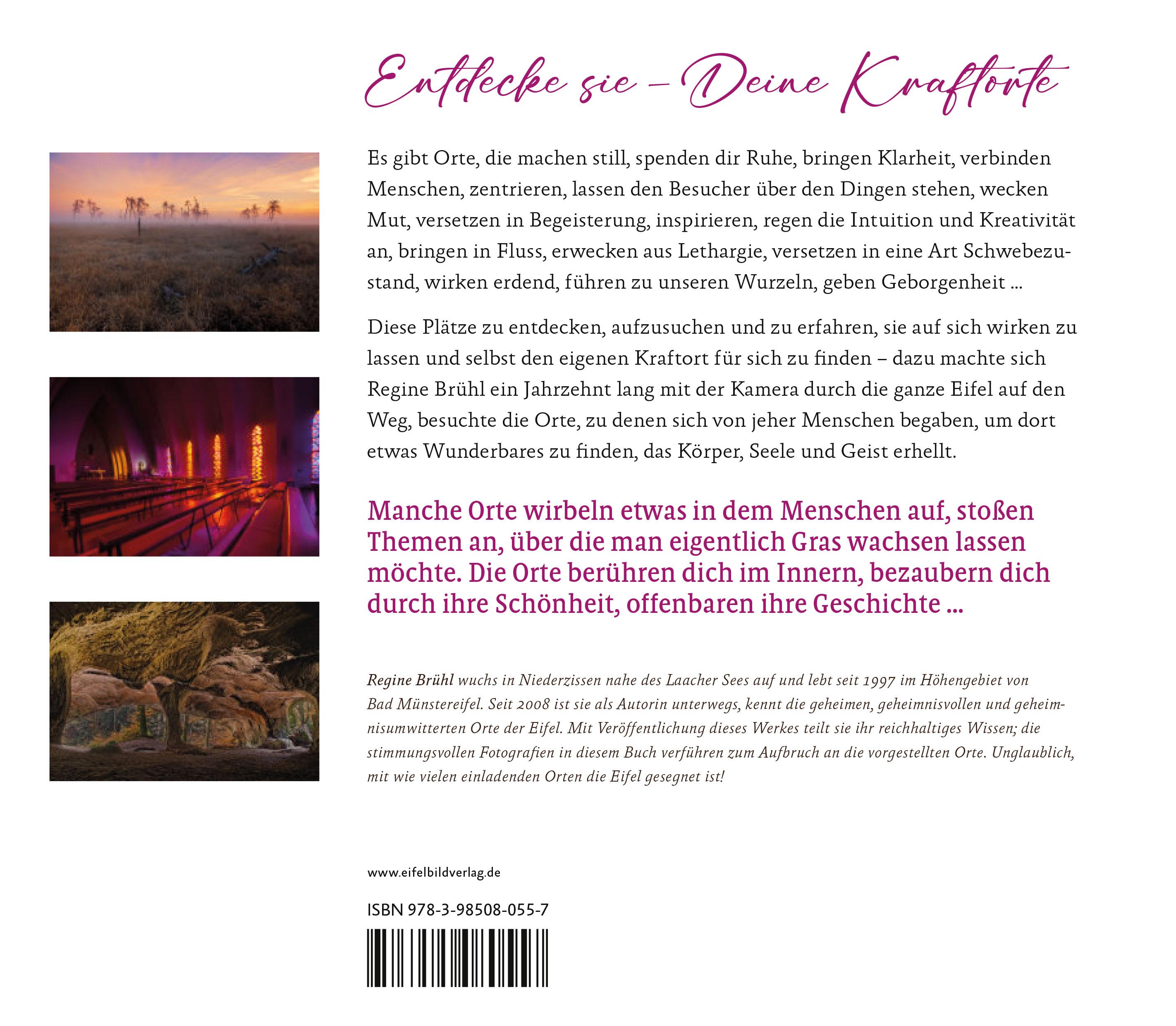 Rückseitencover Kraftorte der Eifel