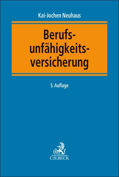 Vorderes Coverbild Berufsunfähigkeitsversicherung