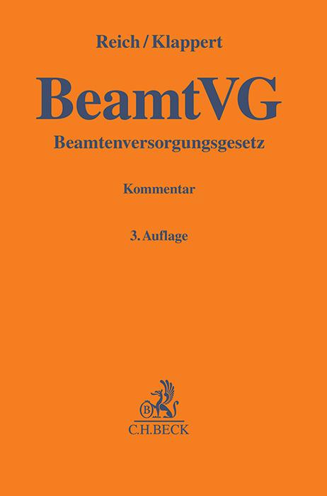 Vorderes Coverbild Beamtenversorgungsgesetz. BeamtVG