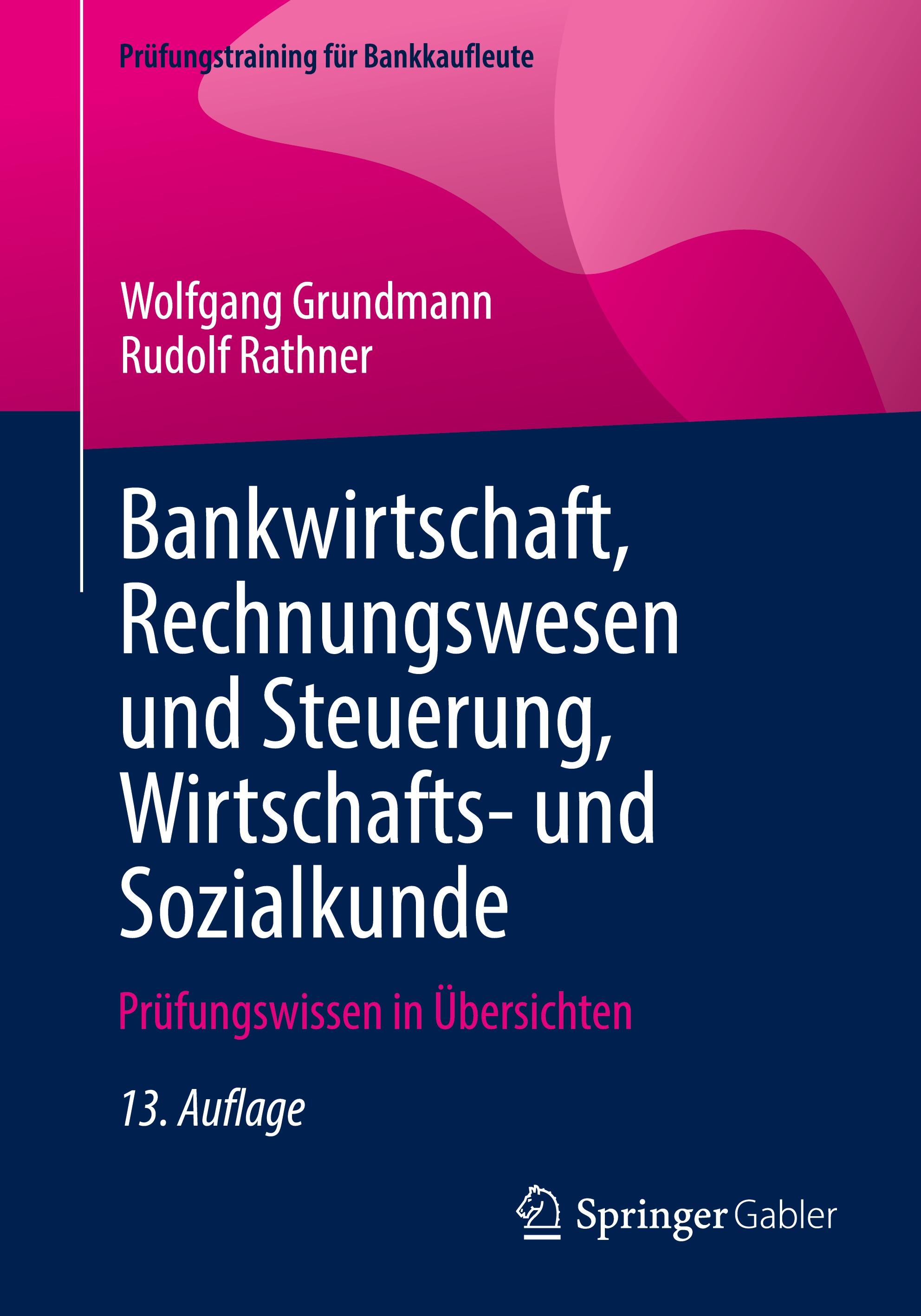 Vorderes Coverbild Bankwirtschaft, Rechnungswesen und Steuerung, Wirtschafts- und Sozialkunde