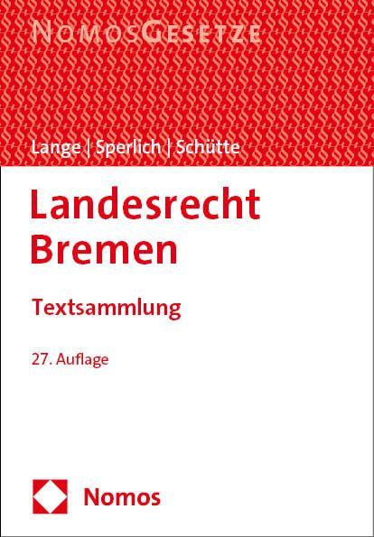 Vorderes Coverbild Landesrecht Bremen