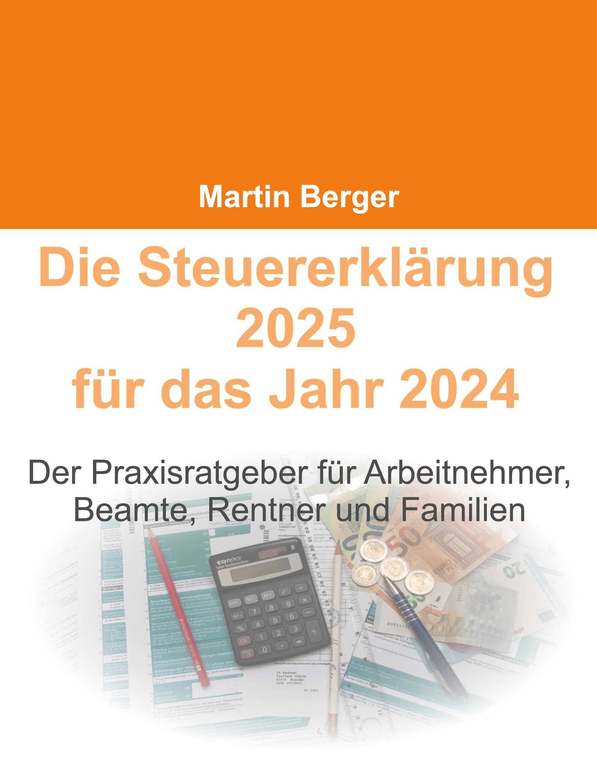 Vorderes Coverbild Die Steuererklärung 2025 für das Jahr 2024