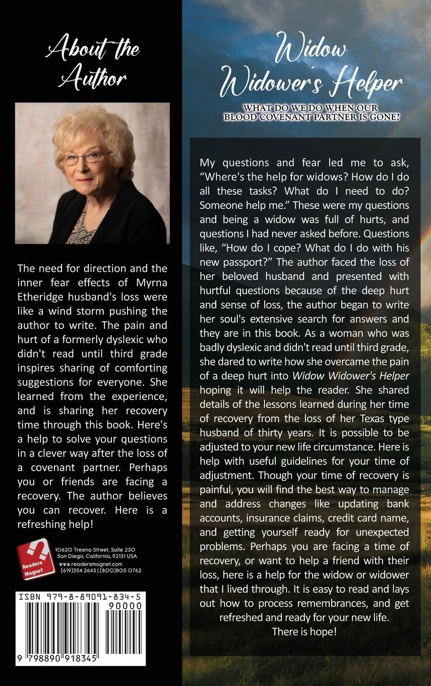 Rückseitencover Widow Widower's Helper