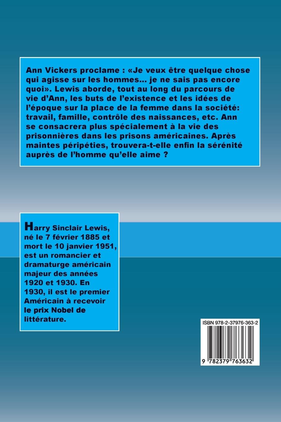 Rückseitencover Ann Vickers