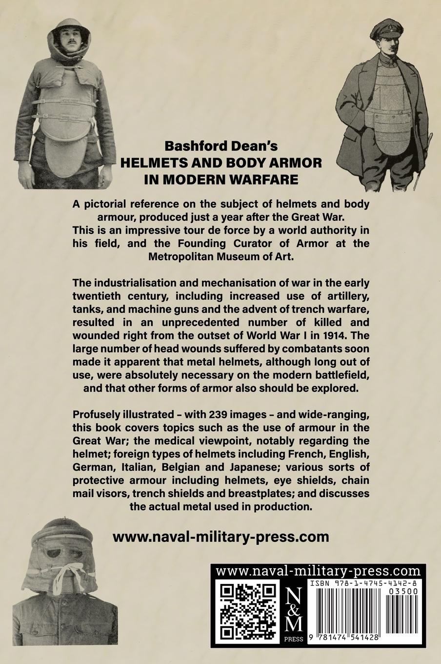 Rückseitencover Bashford Dean's HELMETS AND BODY ARMOR IN MODERN WARFARE