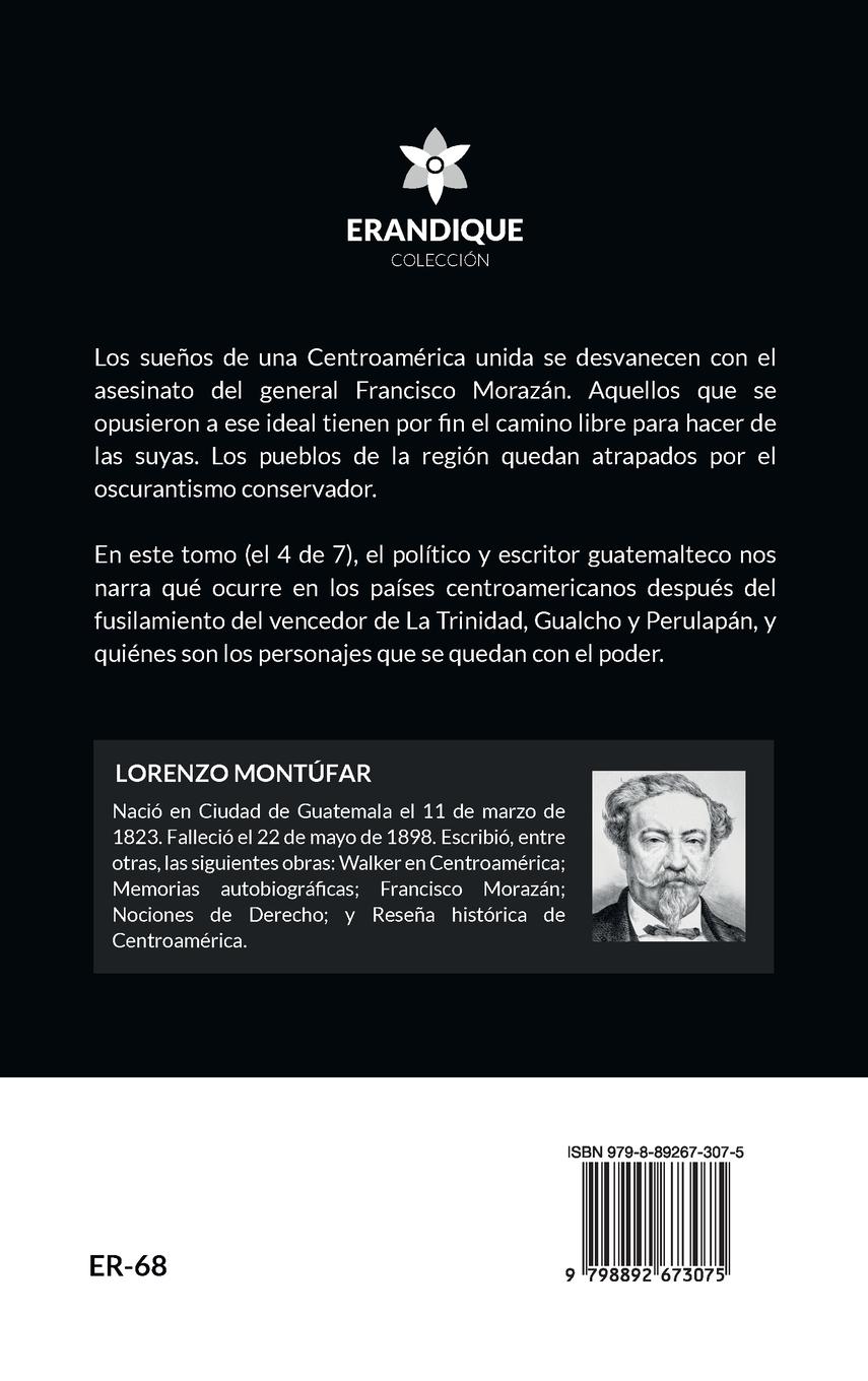 Rückseitencover Reseña Histórica de Centroamérica