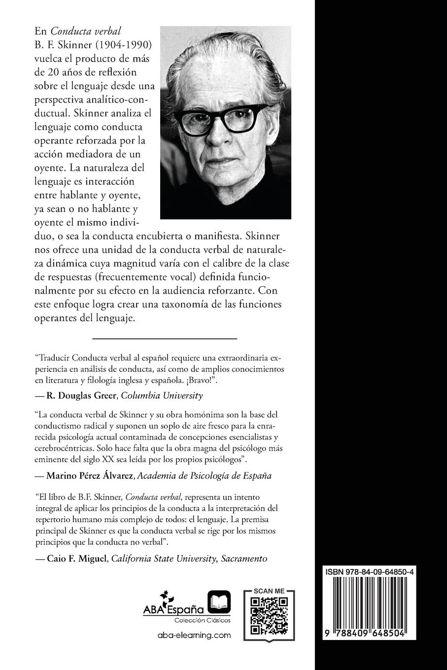 Rückseitencover Conducta Verbal