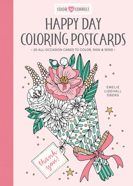 Vorderes Coverbild Happy Day Coloring Postcards