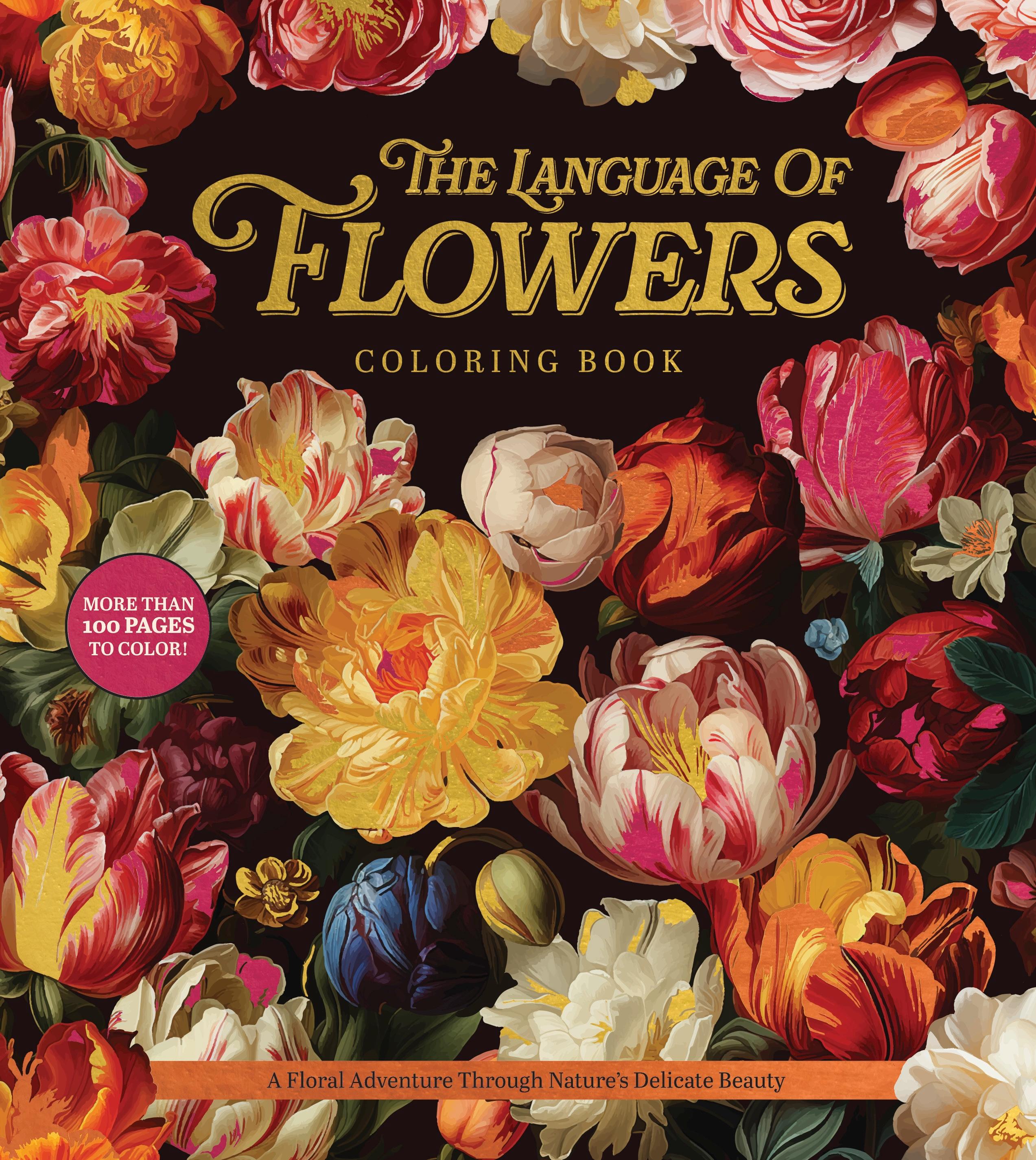 Vorderes Coverbild The Language of Flowers Coloring Book