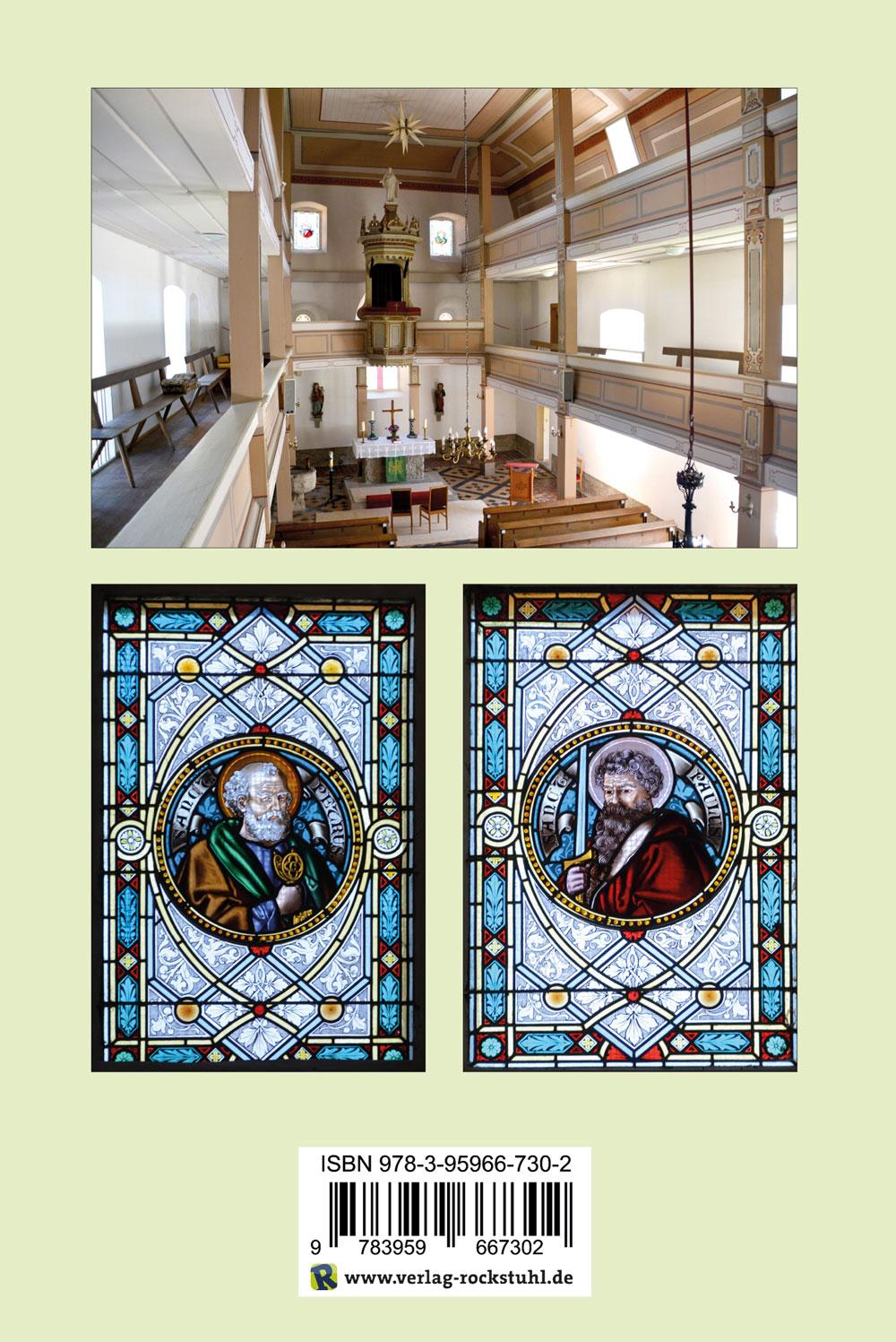 Rückseitencover Geschichte der Tüngedaer Jesus-Kirche sowie der Evangelischen EMMAUS-Gemeinde in Tüngeda