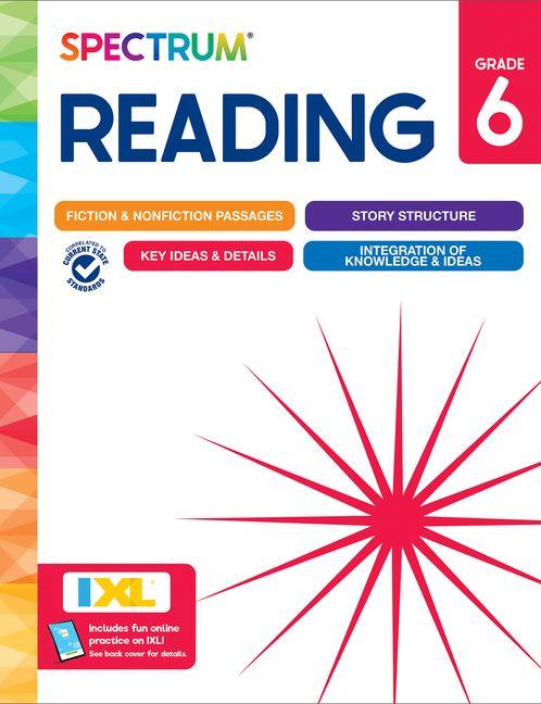 Vorderes Coverbild Spectrum Reading Workbook, Grade 6