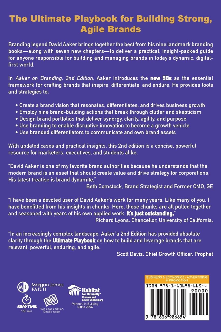 Rückseitencover Aaker on Branding