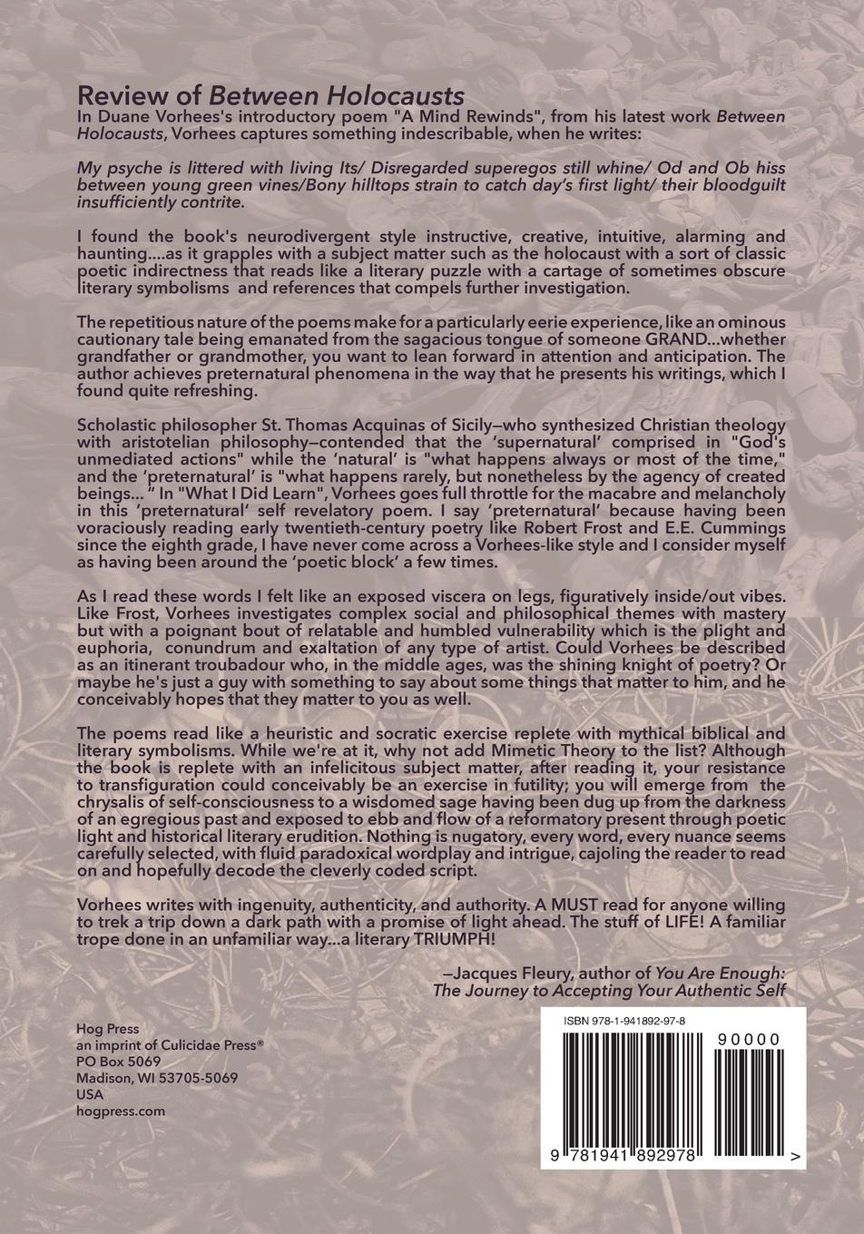 Rückseitencover Between Holocausts