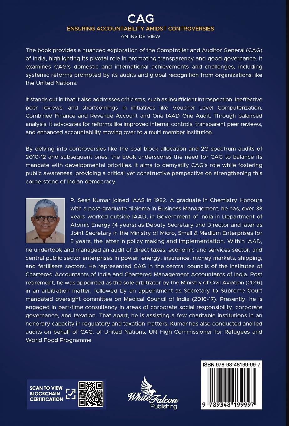 Rückseitencover CAG - Ensuring Accountability Amidst Controversies - An Inside View