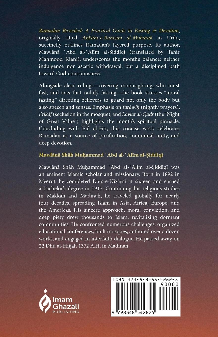 Rückseitencover Ramadan Revealed