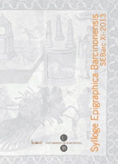 Beispielinhalt (Bild) Sylloge Epigraphica Barcinonensis : SEBarc XI-2013