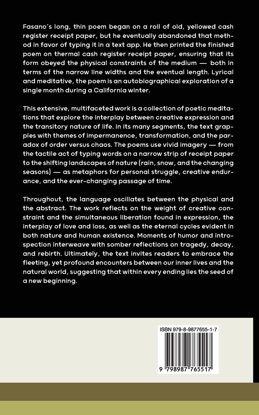 Rückseitencover Receipt of Days