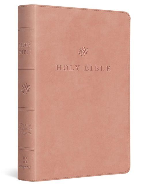 Vorderes Coverbild ESV Large Print Compact Bible (Trutone, Blush Rose)