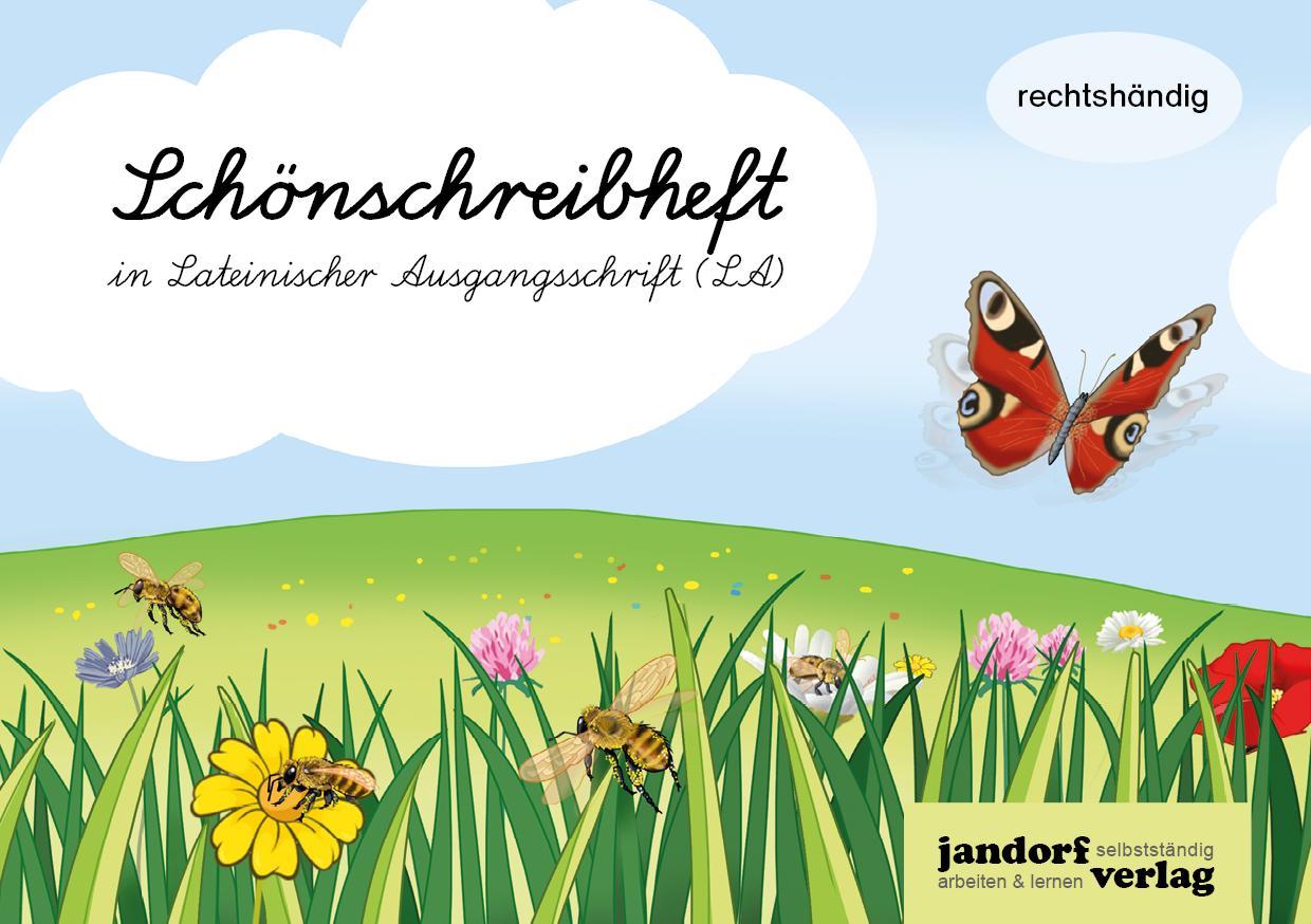 Vorderes Coverbild Schönschreibheft in LA - rechtshändig - Lateinische Ausgangsschrift