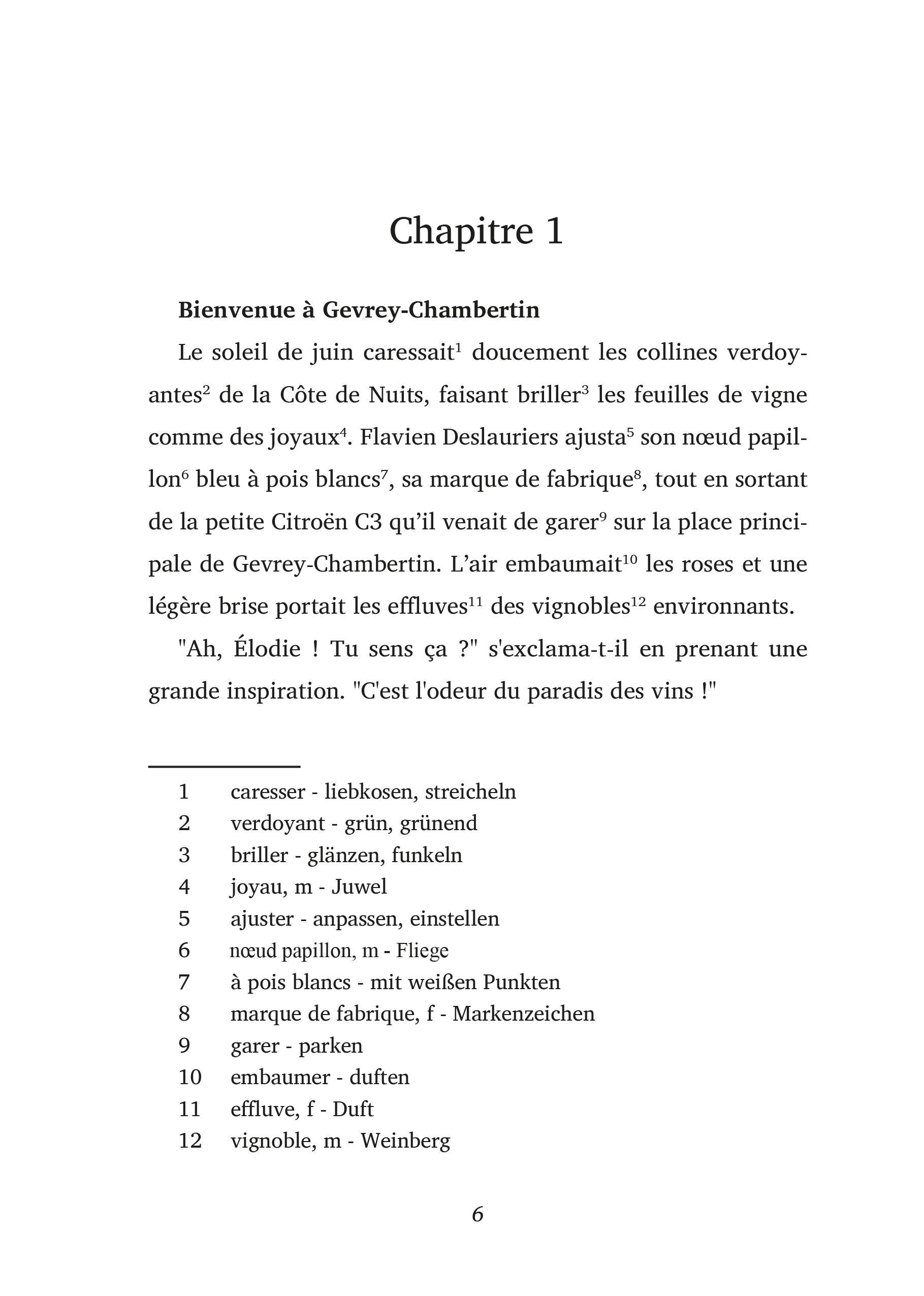 Beispielinhalt (Bild) Le Mystère du millésime manquant - Französische Krimi-Lektüre B1-B2 (+ Audio-CD)